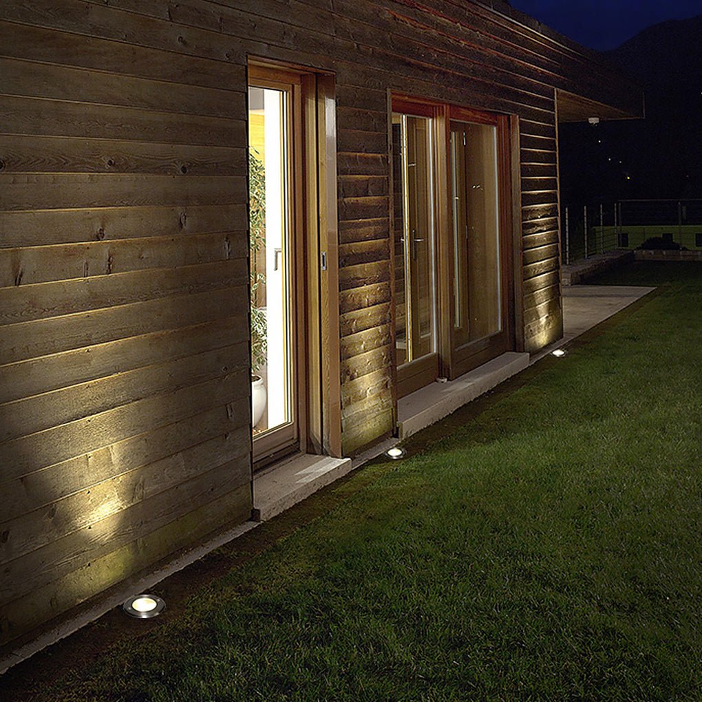 Solomon Poolside LED Recessed Plastic Outdoor Well Lawn Lights