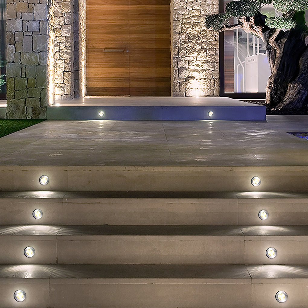 Solomon Poolside LED Recessed Plastic Outdoor Well Lawn Lights