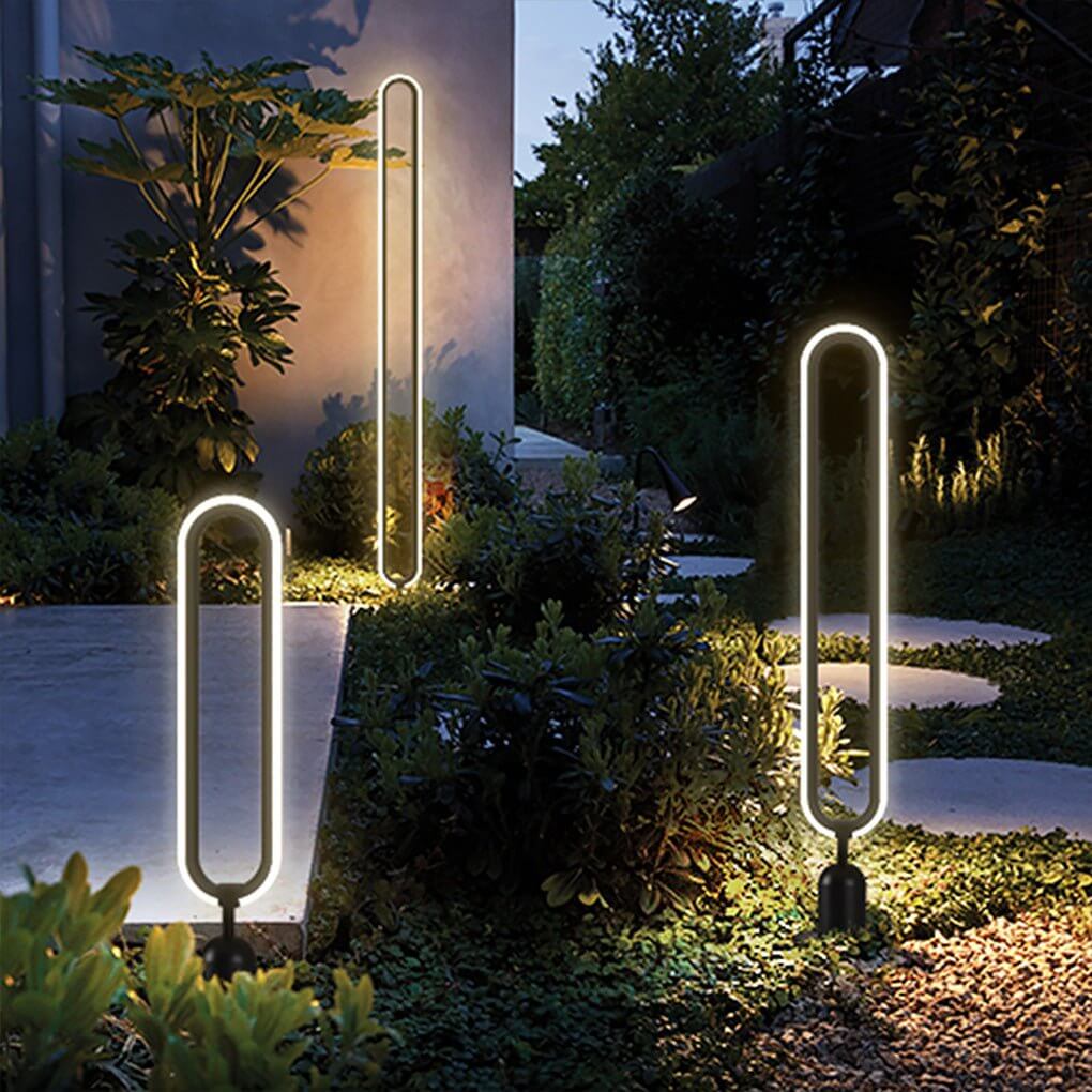 Interete Sleek Oval Ring LED Modern Outdoor Lights