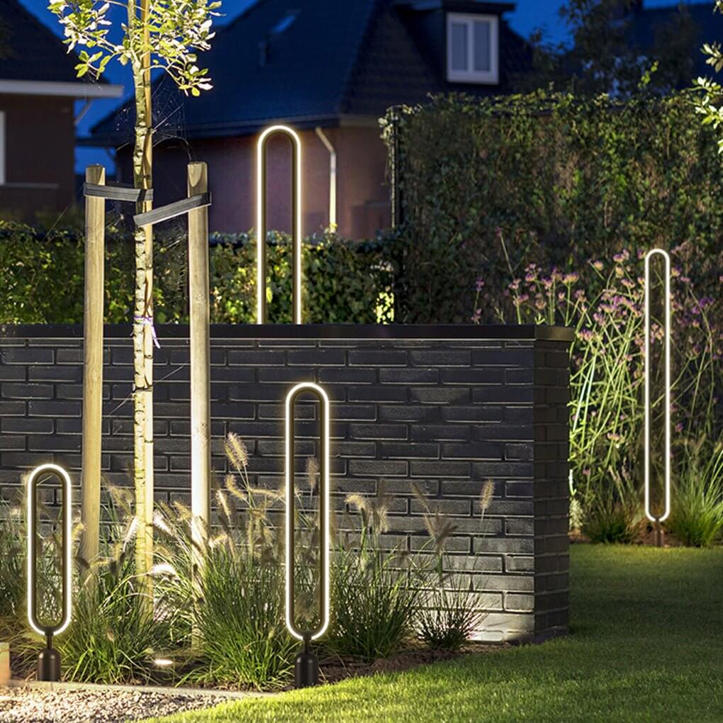 Interete Sleek Oval Ring LED Modern Outdoor Lights