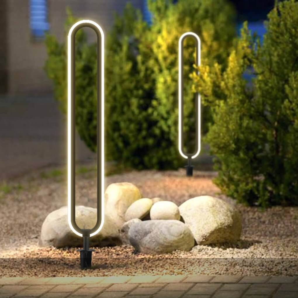 Interete Sleek Oval Ring LED Modern Outdoor Lights