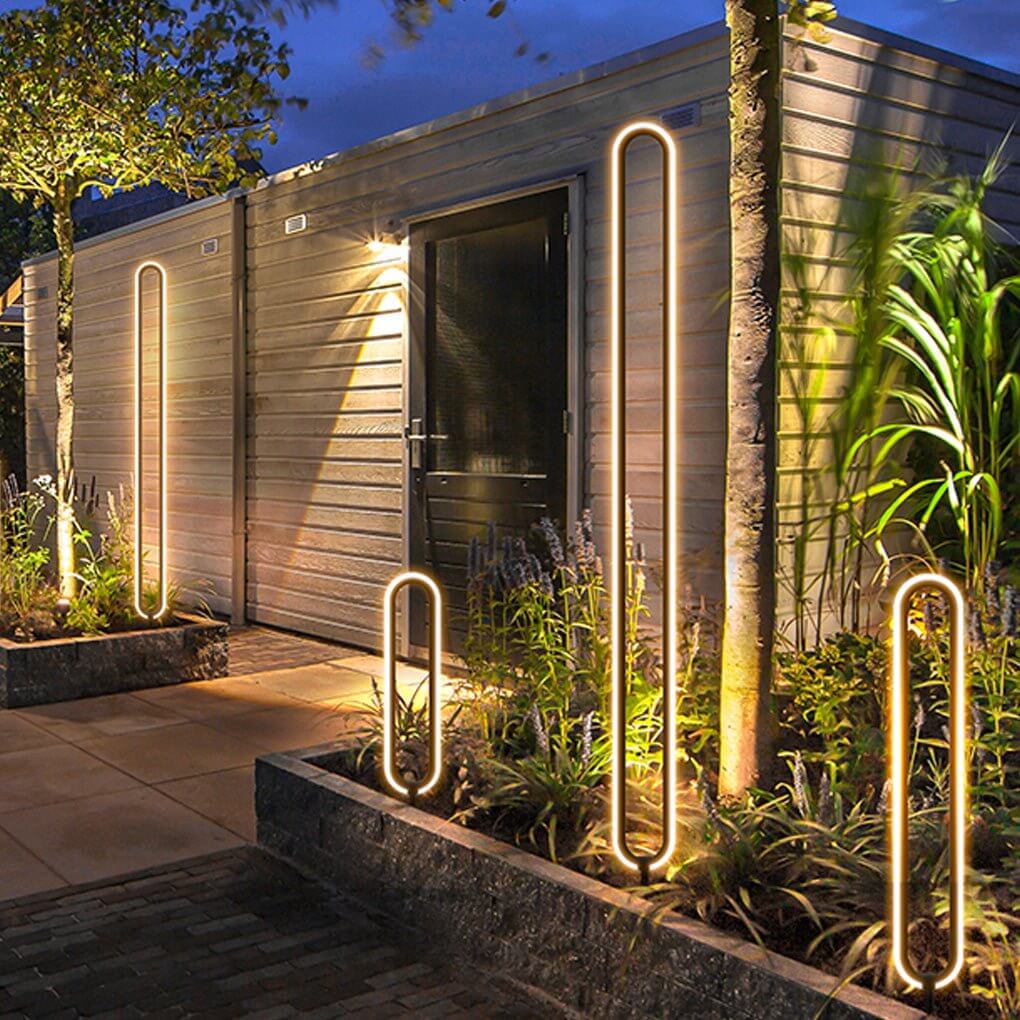 Interete Sleek Oval Ring LED Modern Outdoor Lights