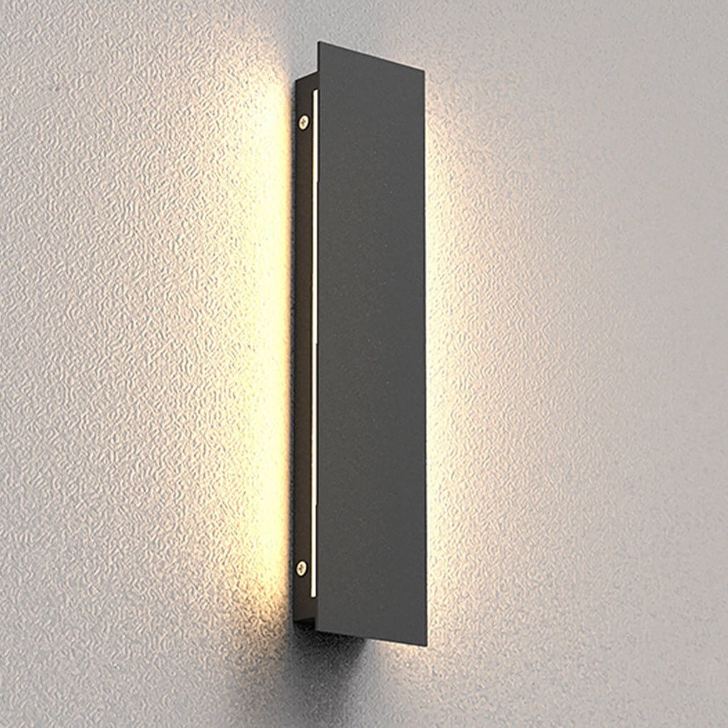 Noelle Modern LED Rectangular Steel Outdoor Wall Lights