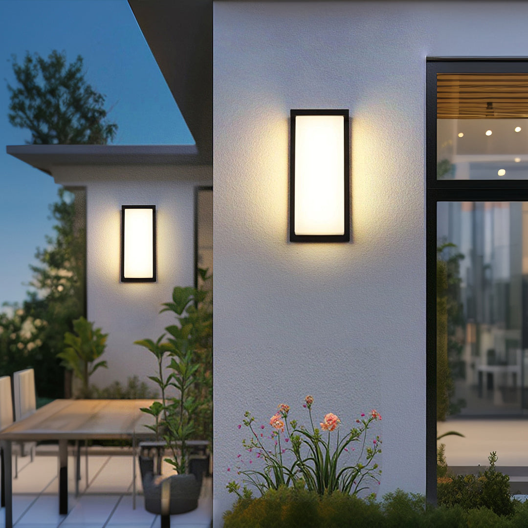 Heather LED Rectangular Die-Cast Outdoor Sconce