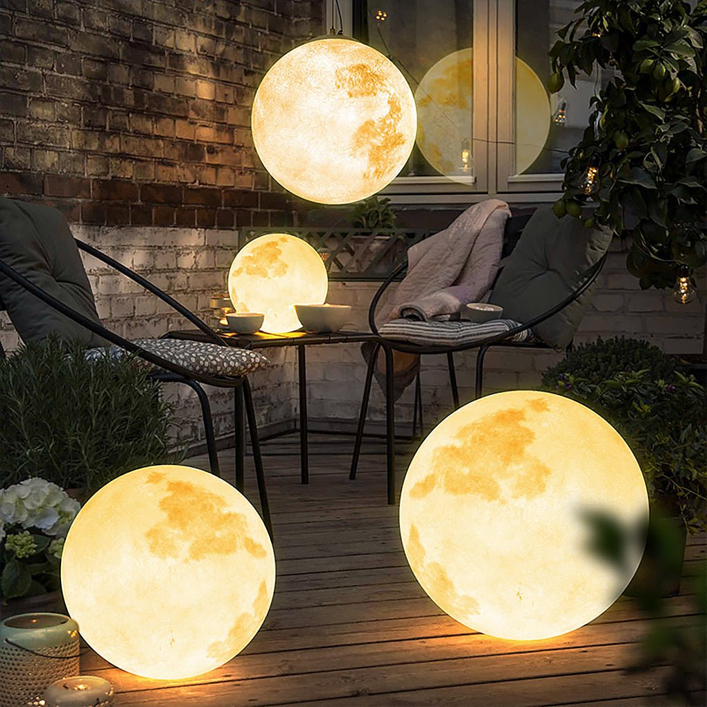Barbara Moon Texture Landscape Resin Outdoor Chandelier Light