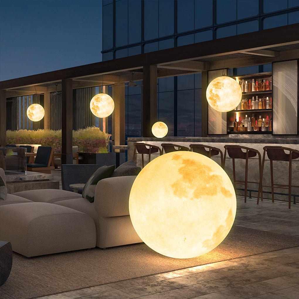 Barbara Moon Texture Landscape Resin Outdoor Chandelier Light