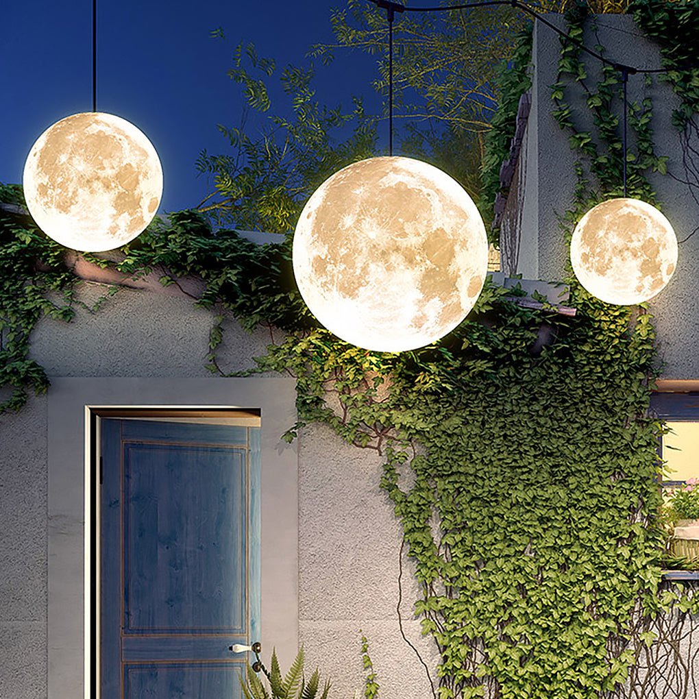 Barbara Moon Texture Landscape Resin Outdoor Chandelier Light