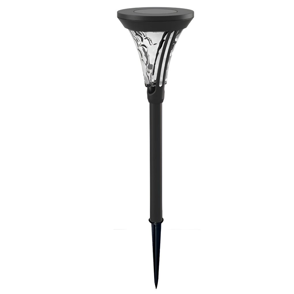Swift Solar LED Post Romantic Glass Outdoor Pathway Light