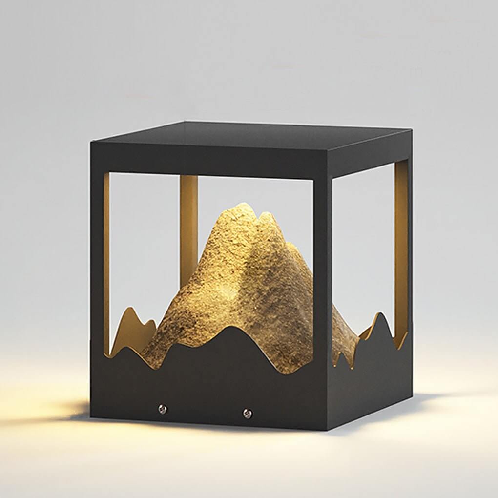 Kirby Mountain Landscape Decorative Steel Outdoor Light