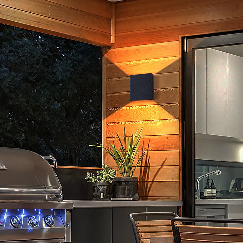 Dirk Square LED Modern Outdoor Wall Lights
