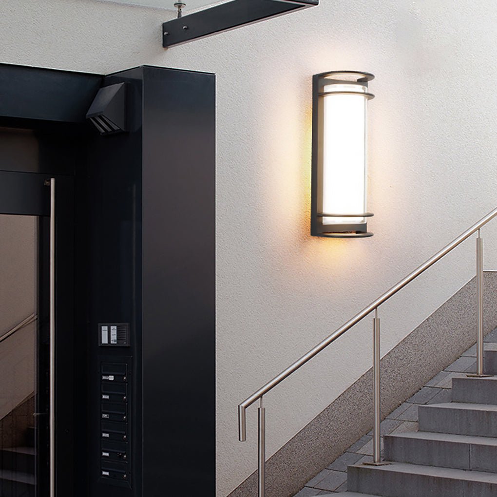 Idelle Double-layer Lampshade Gate Outdoor Wall Sconces