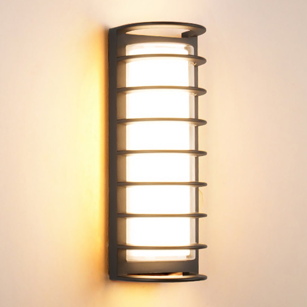 Idelle Double-layer Lampshade Gate Outdoor Wall Sconces