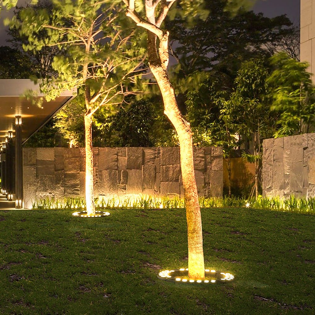 Ivor Solid Landscape Upwards Glass Outdoor Tree-Mounted Light