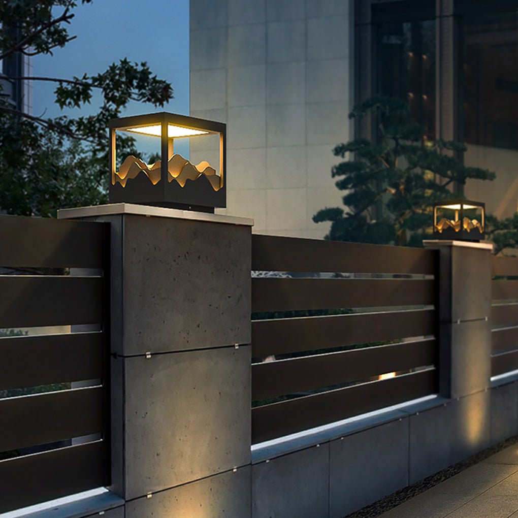 Trent LED Courtyard Atmosphere Landscape Steel Outdoor Lamp