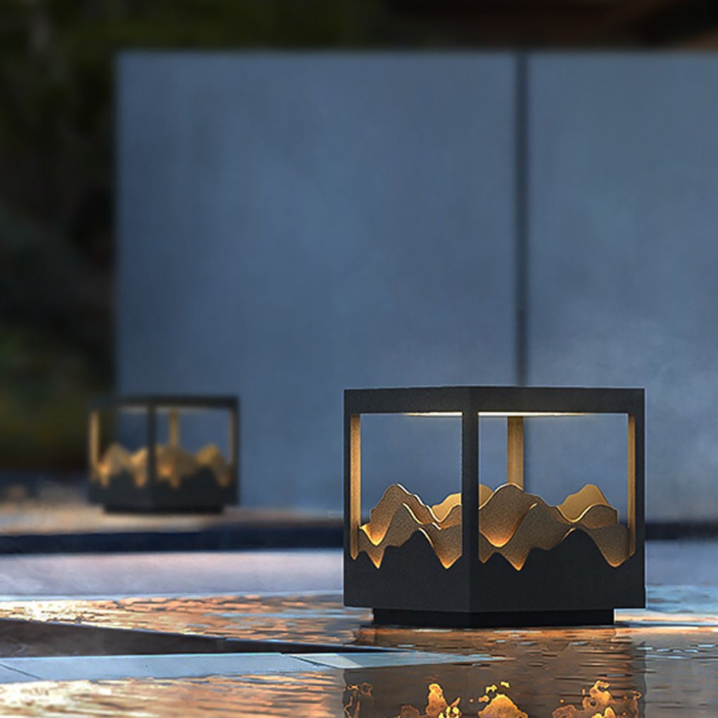 Trent LED Courtyard Atmosphere Landscape Steel Outdoor Lamp