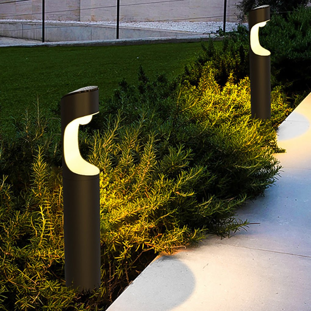 Thresher Modern Moon Outdoor Post Light