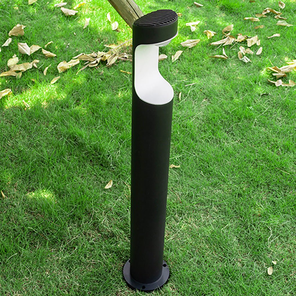 Thresher Modern Moon Outdoor Post Light