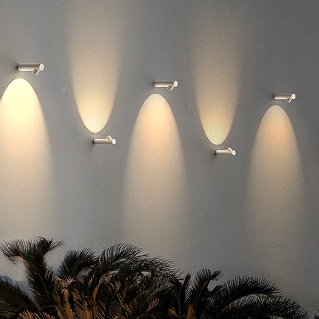Darel Round Tube LED Modern Outdoor Wall Lights