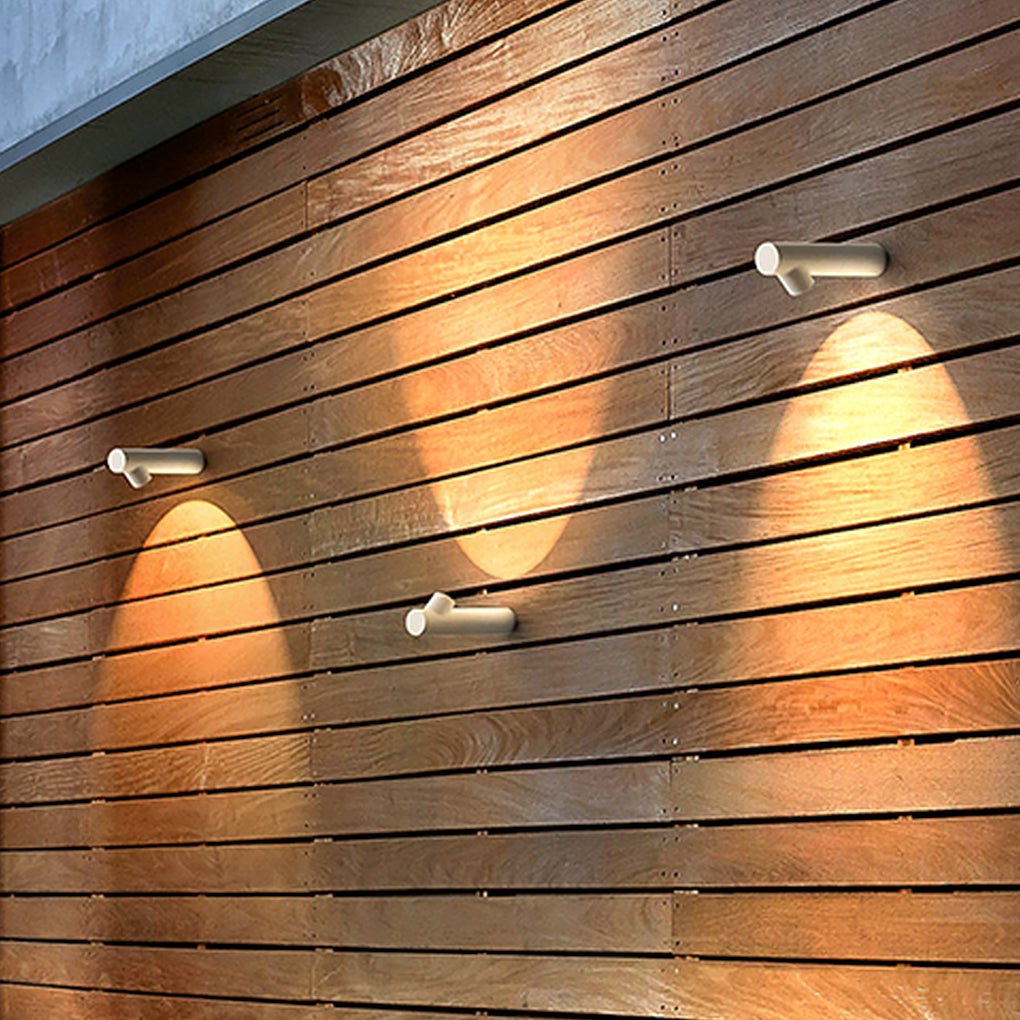 Darel Round Tube LED Modern Outdoor Wall Lights