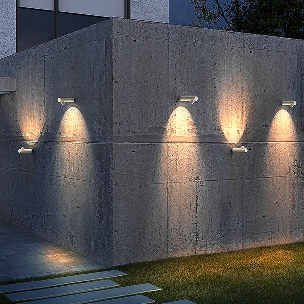 Darel Round Tube LED Modern Outdoor Wall Lights