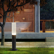 Ryan Transparent Modern Outdoor Pathway Bollard Lights