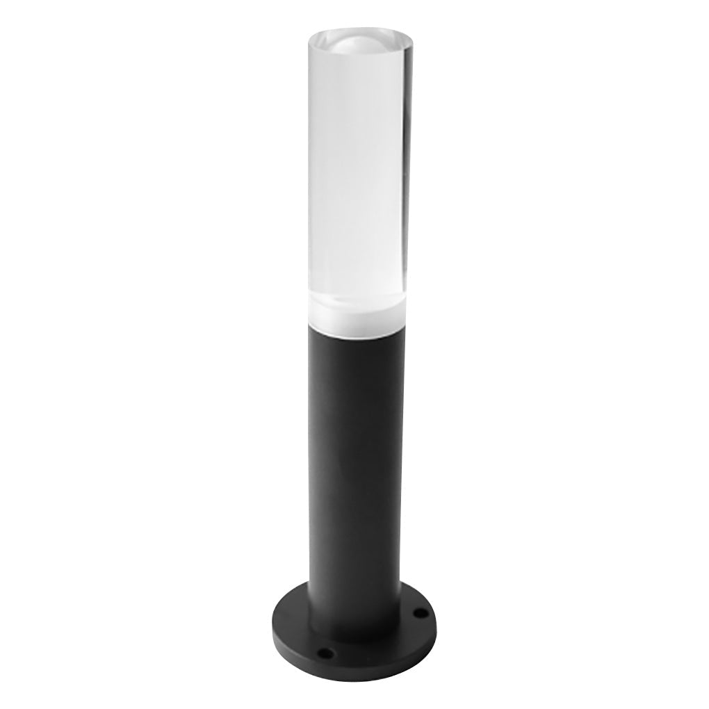 Ryan Transparent Modern Outdoor Pathway Bollard Lights