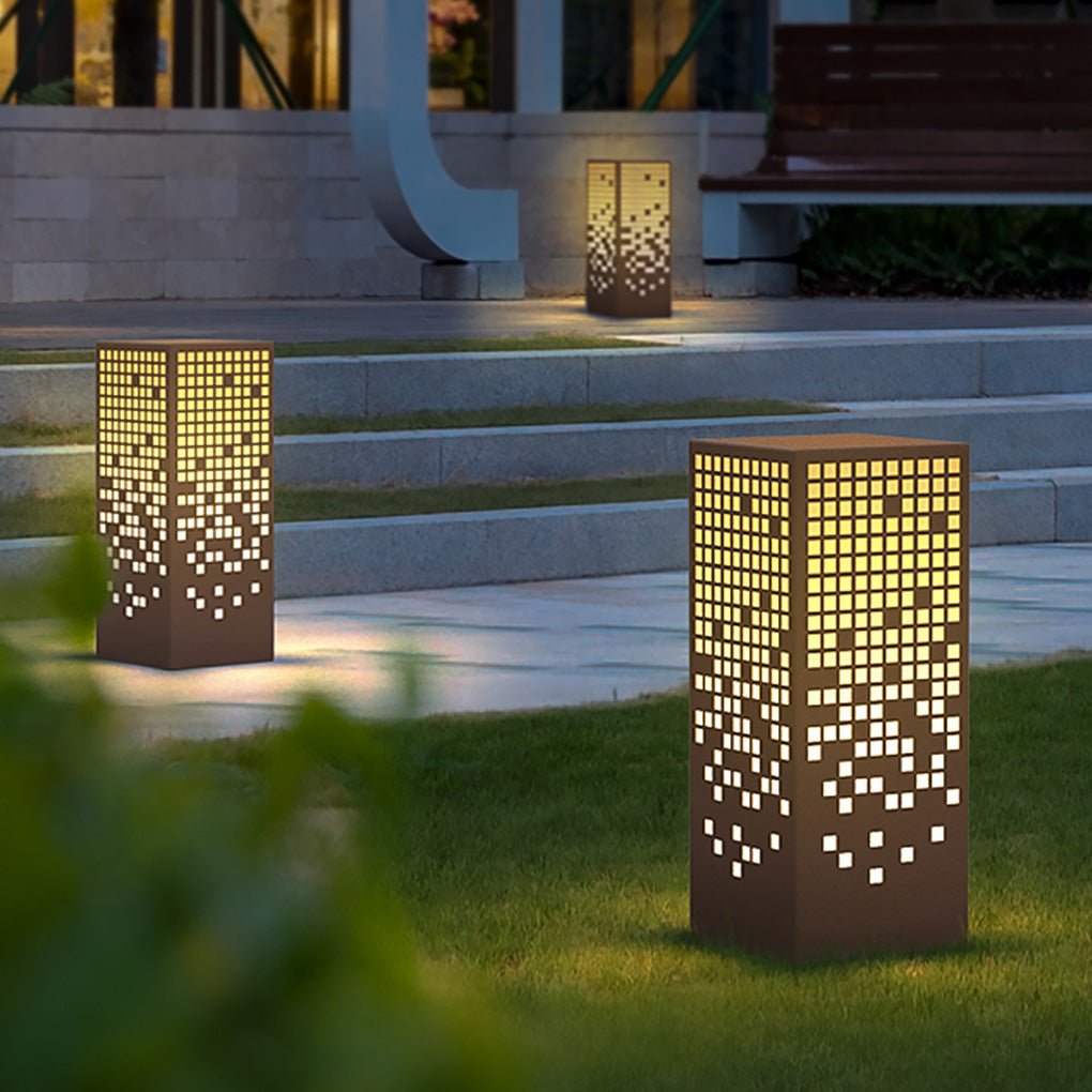 Estelle Unique Elegant Bollard Stainless Steel Outdoor Lights