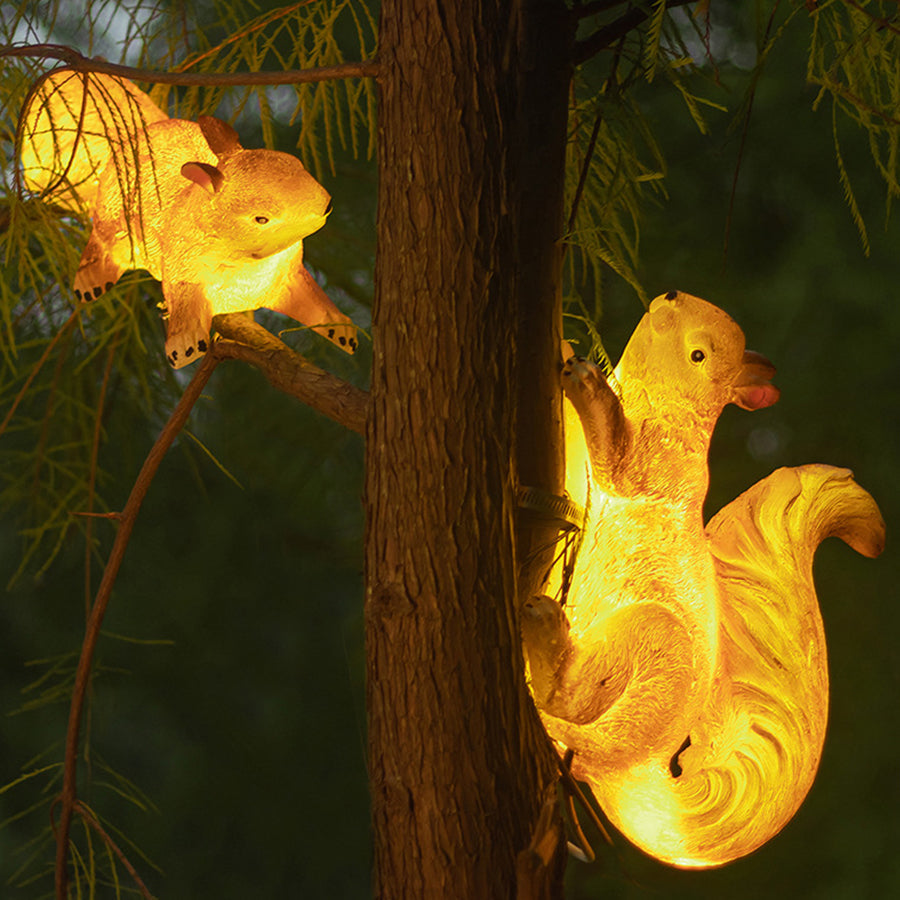 Giles Solar Animal LED Art Resin Outdoor Hanging Lights