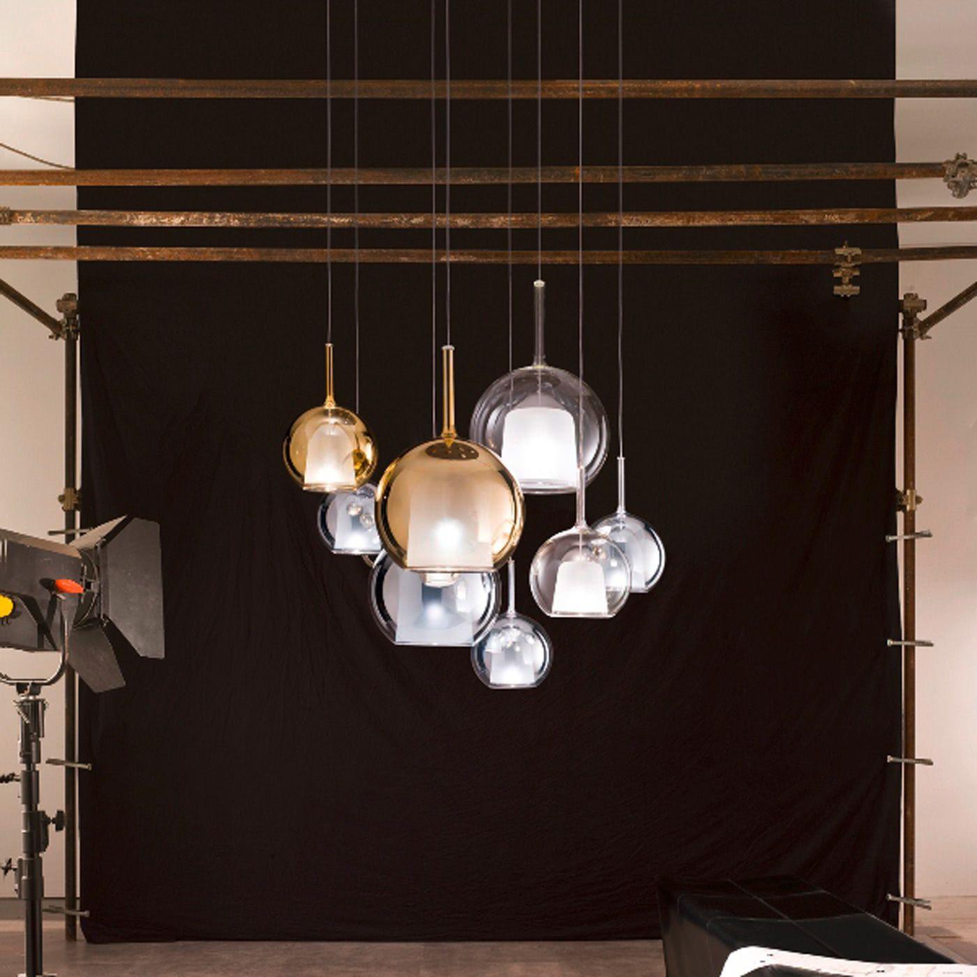 Lustra Pendant Lamp Smoked Glass Round-Neutral Decor