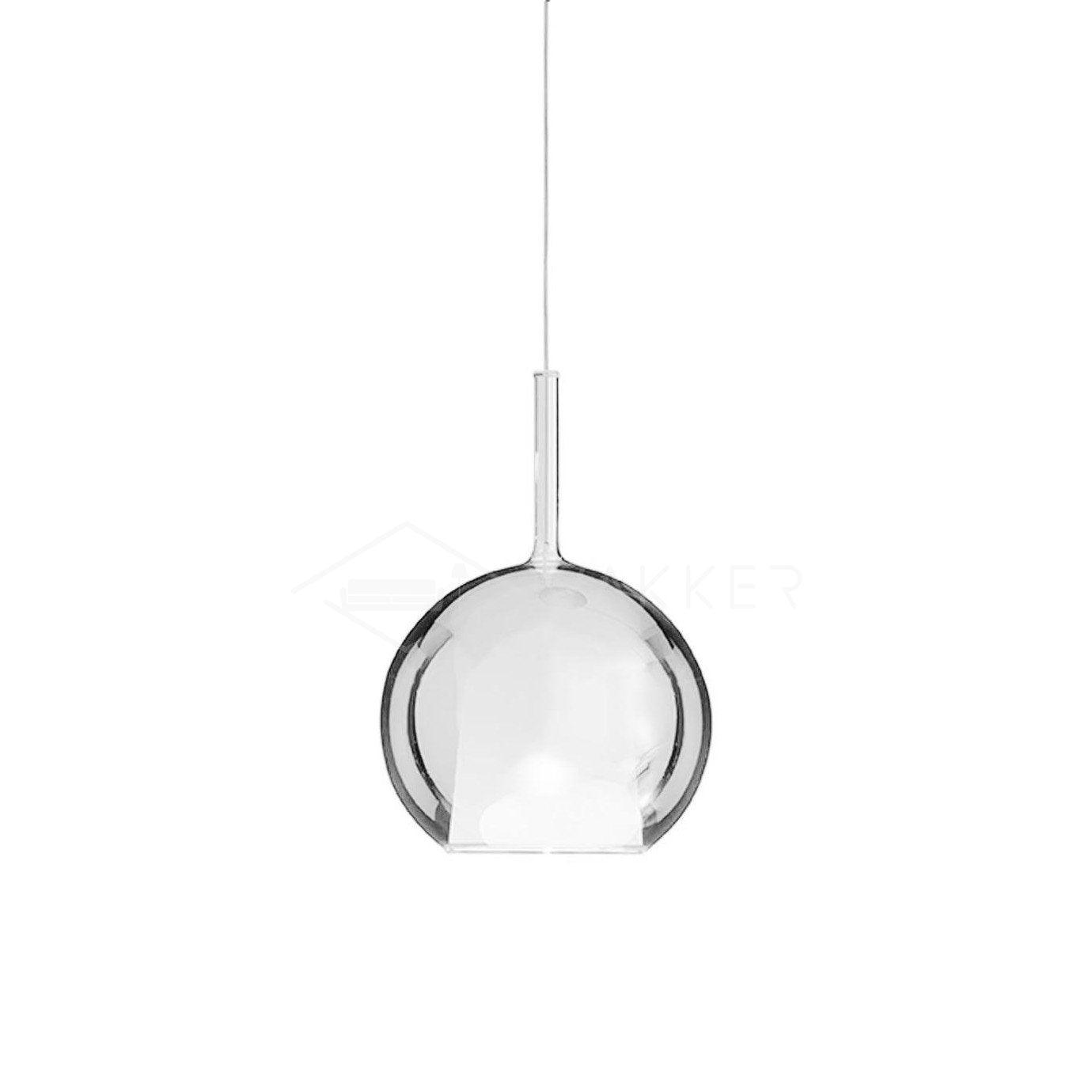 Lustra Pendant Lamp Smoked Glass Round-Neutral Decor