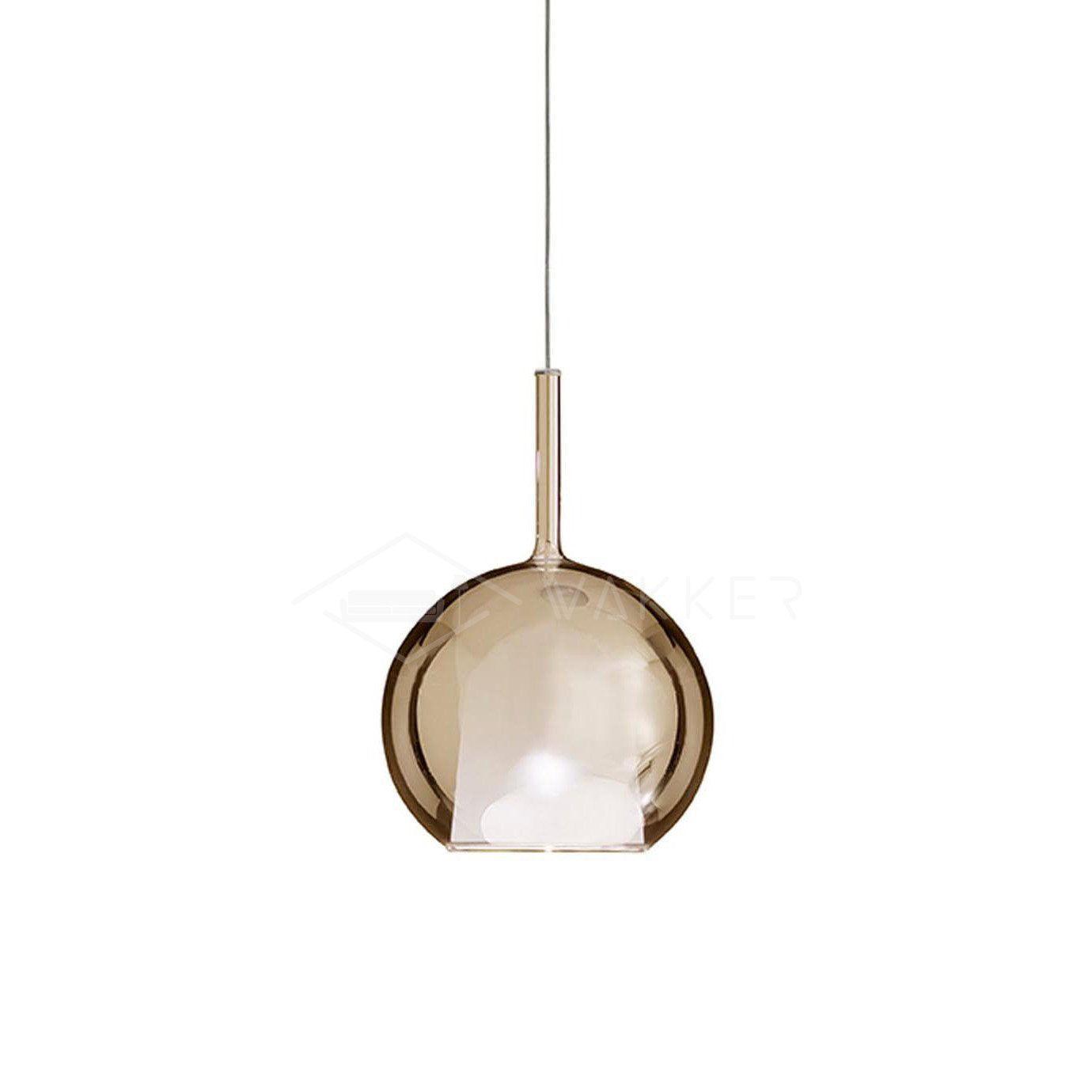 Lustra Pendant Lamp Smoked Glass Round-Neutral Decor