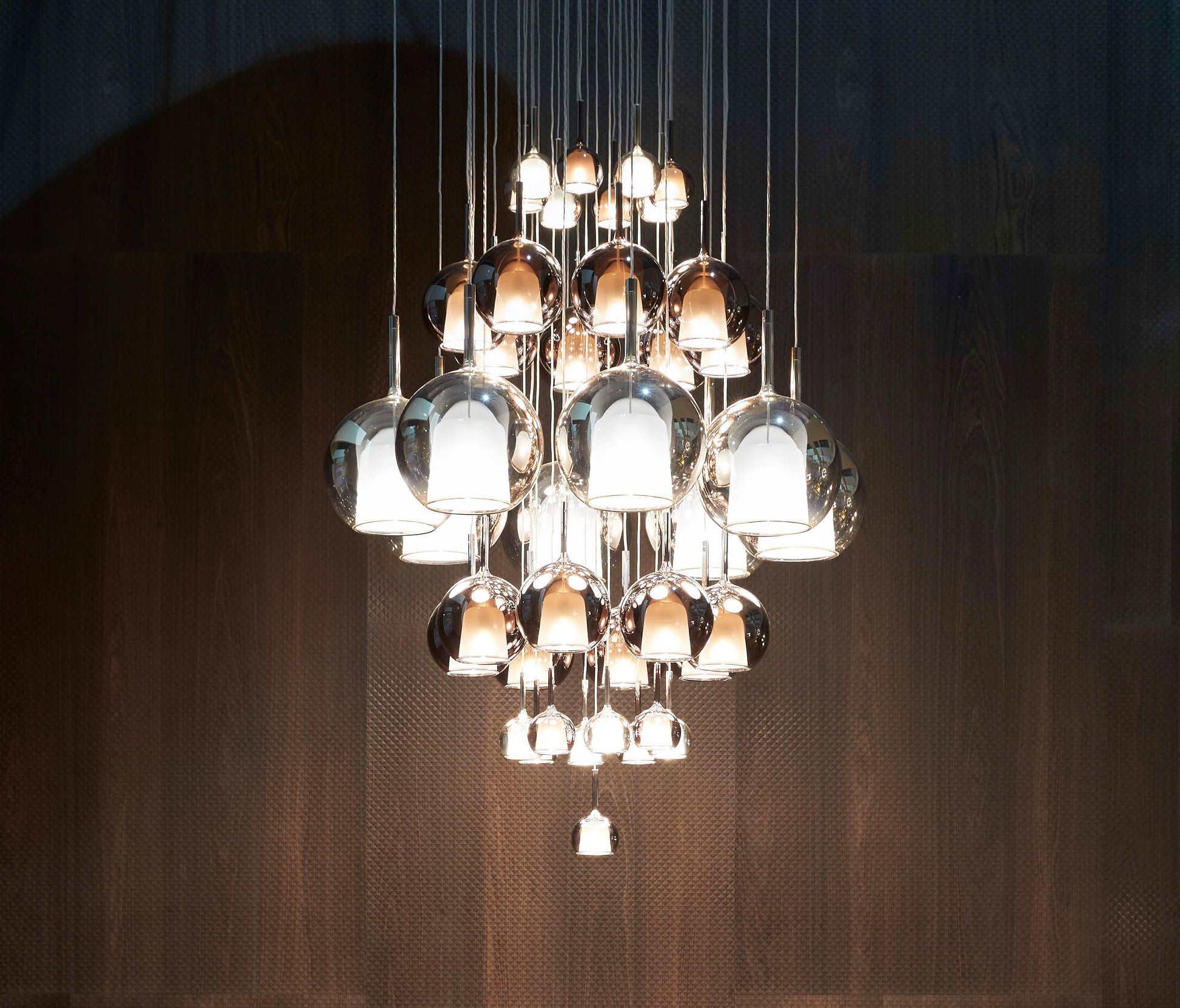 Lustra Pendant Lamp Smoked Glass Round-Neutral Decor