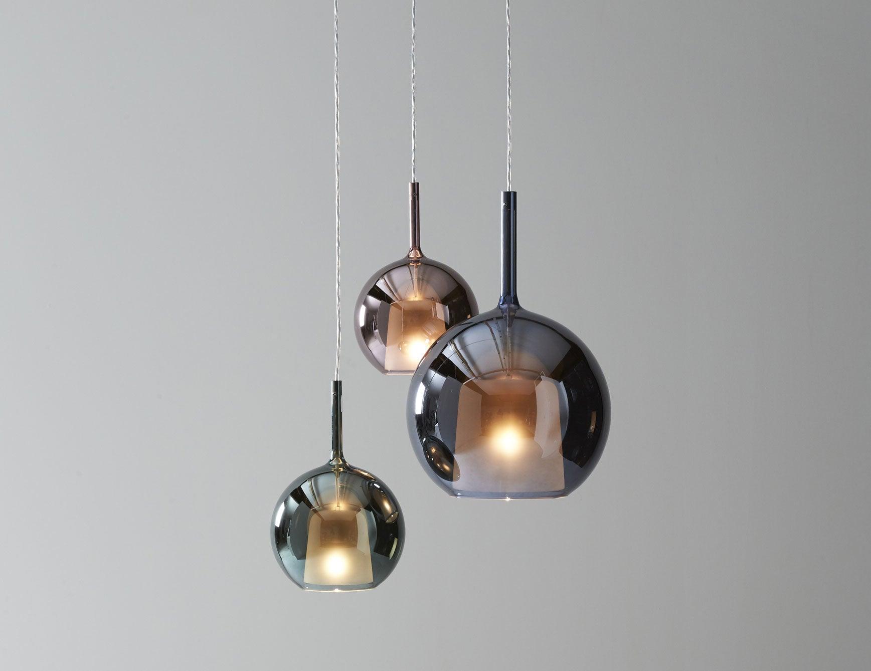 Lustra Pendant Lamp Smoked Glass Round-Neutral Decor
