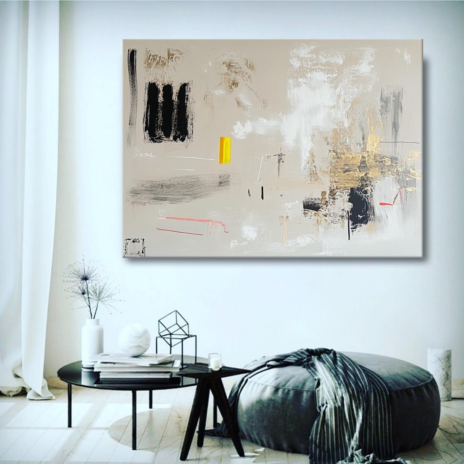 Wall Art Modern Textured Neutral - Neutralighting