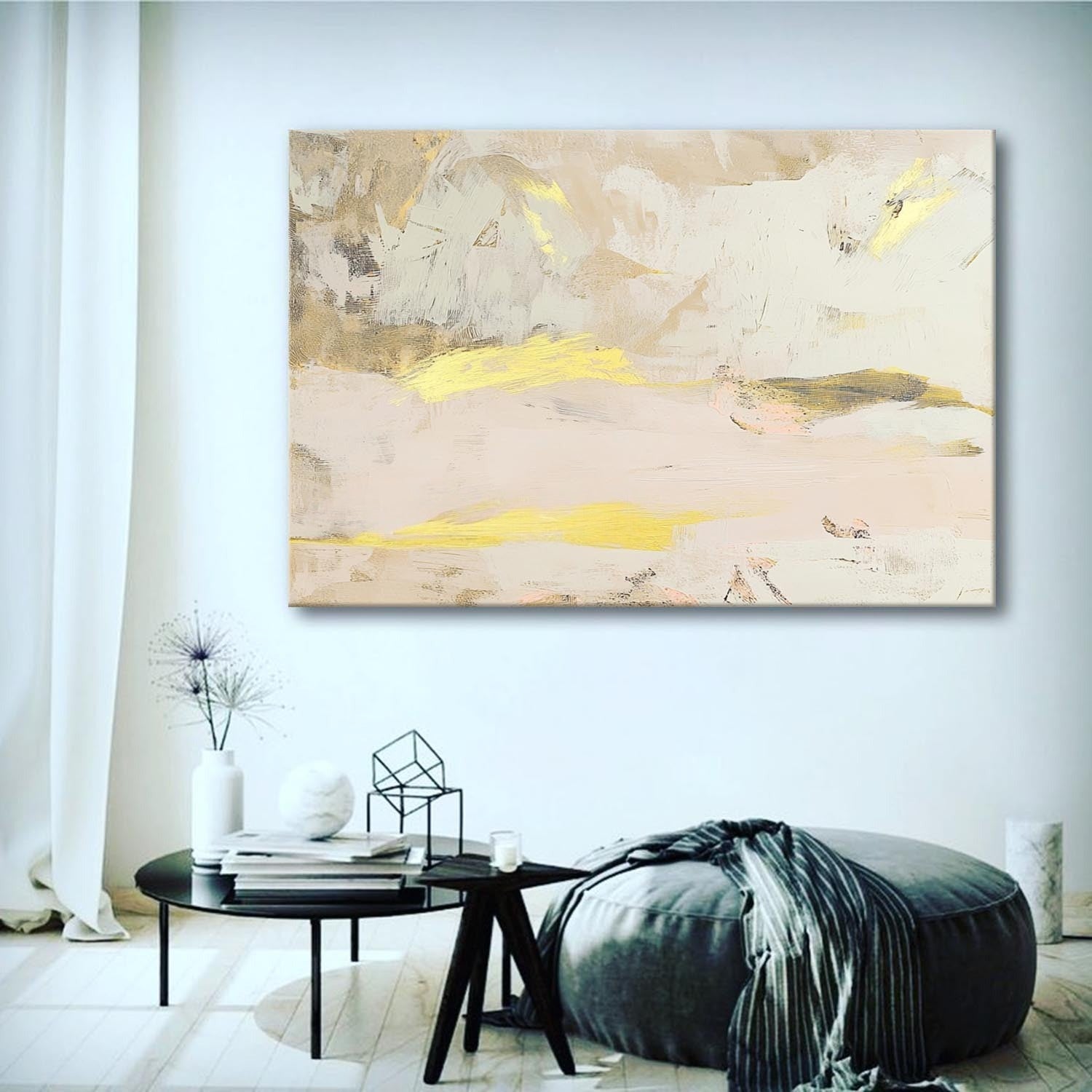 Wall Art Soft Textured Layered Gold - Neutralighting