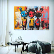 Wall Art Neo Expressionist Trio Skull - Neutralighting