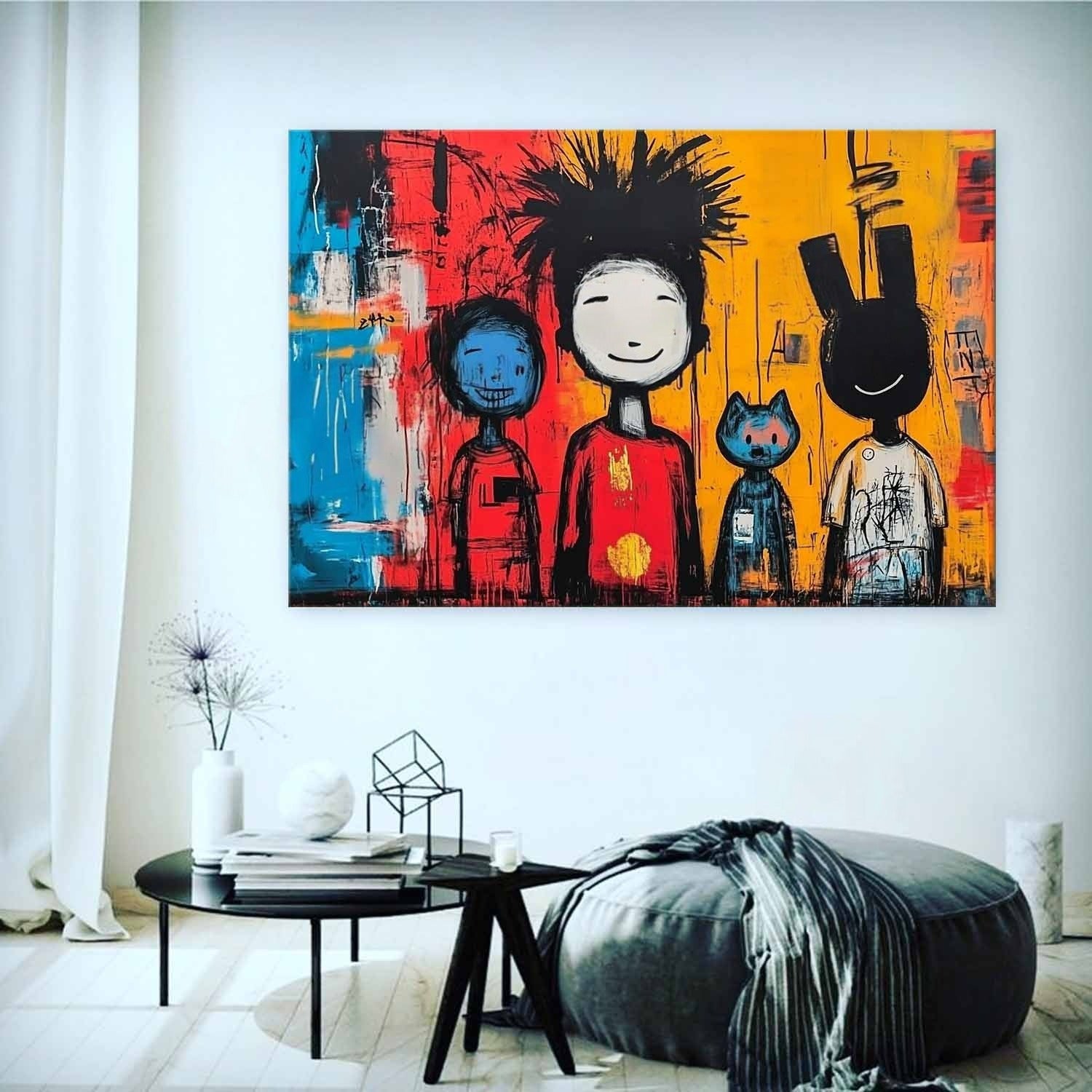 Wall Art Neo Expressionist Family - Neutralighting