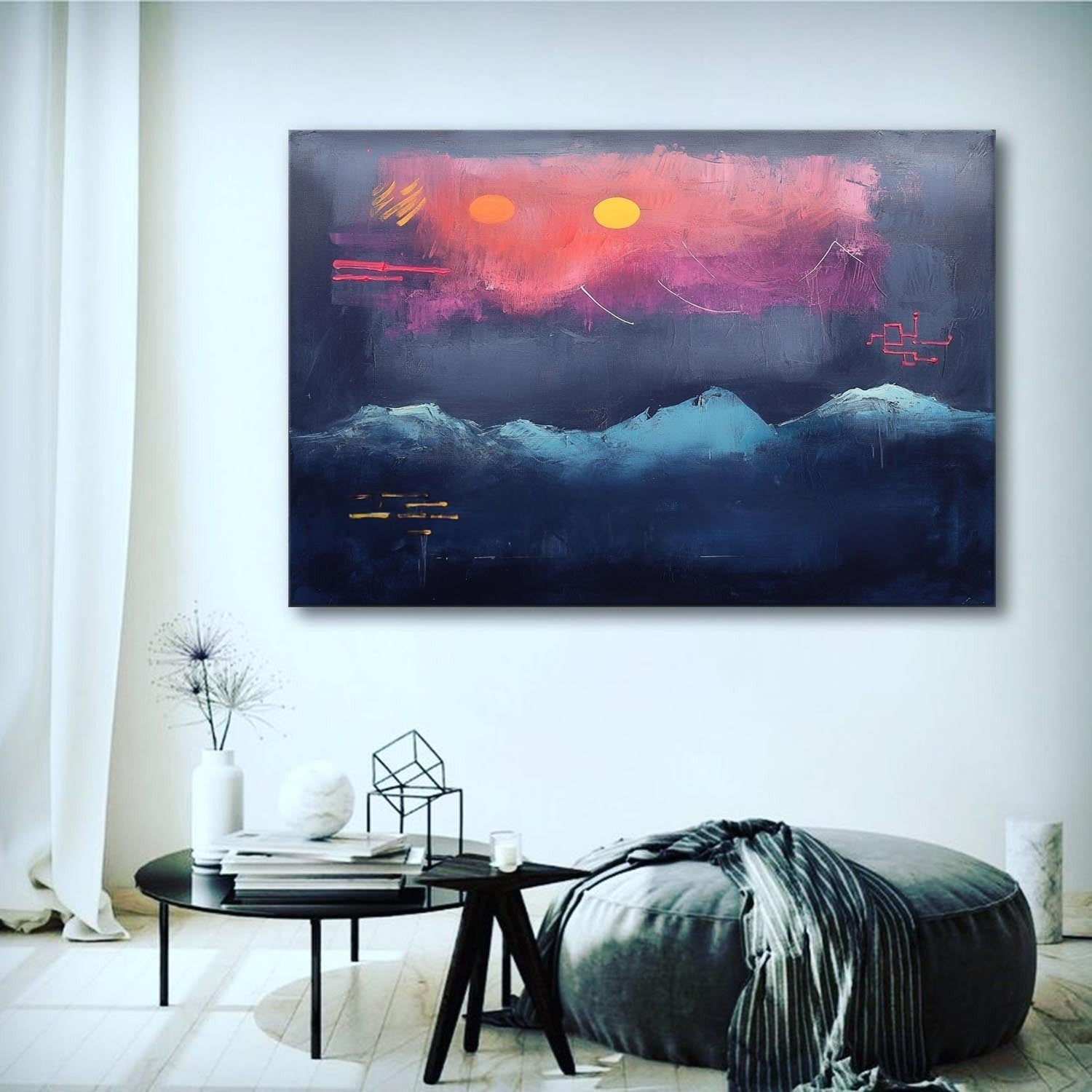 Wall Art Dramatic Textured Twilight - Neutralighting