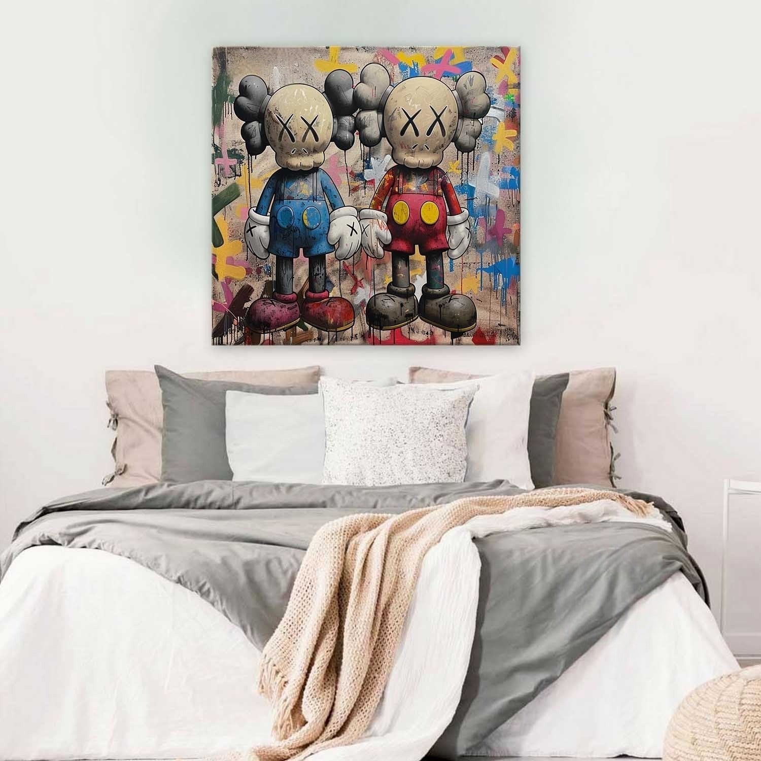 Wall Art Pop Art Graffiti KAWS Companion - Neutralighting