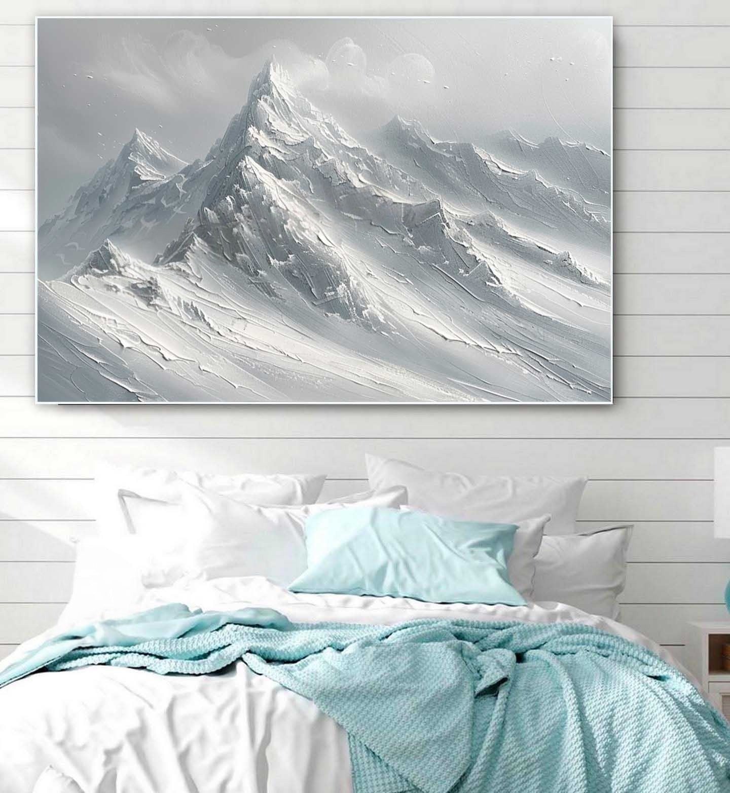 Wall Art Horizontal Monochrome Plaster - Neutralighting