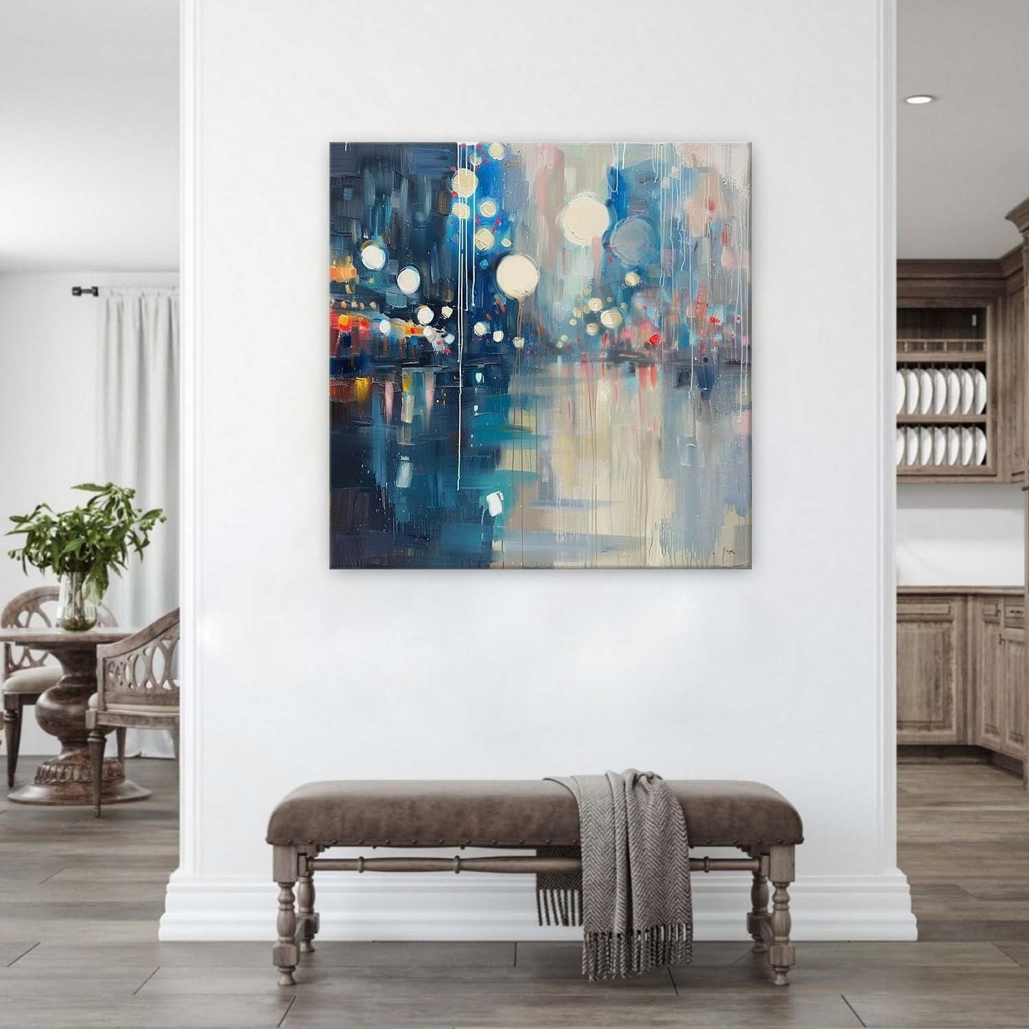 Wall Art Luminous Bokeh City Night - Neutralighting