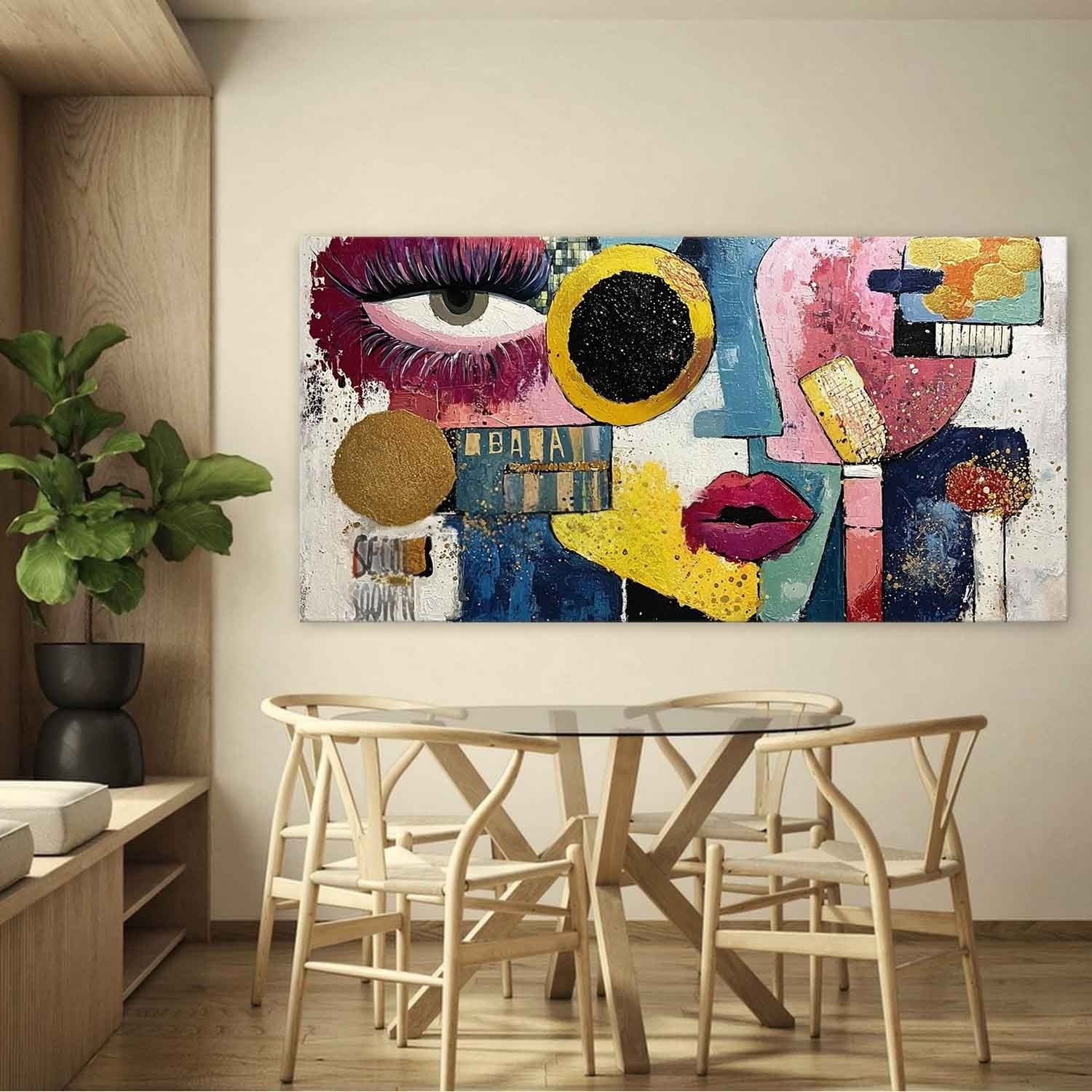 Cubist Pop Art Abstract Face Painting - Neutralighting