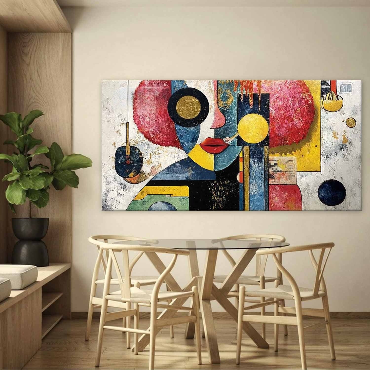 Kandinsky Style Abstract Face Painting - Neutralighting