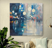 Wall Art Luminous Bokeh City Night - Neutralighting