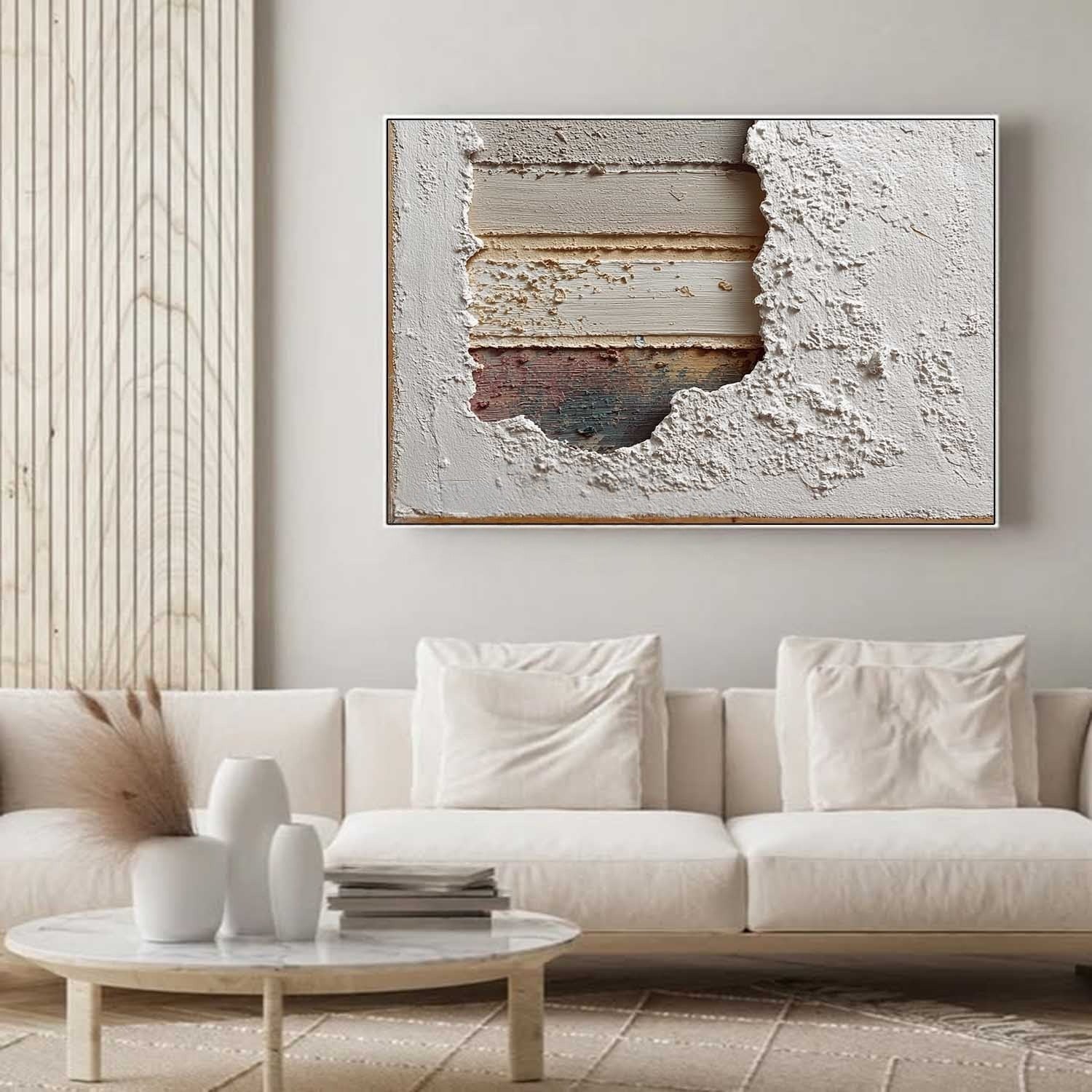 Wabi-Sabi Layered Texture Painting - Neutralighting