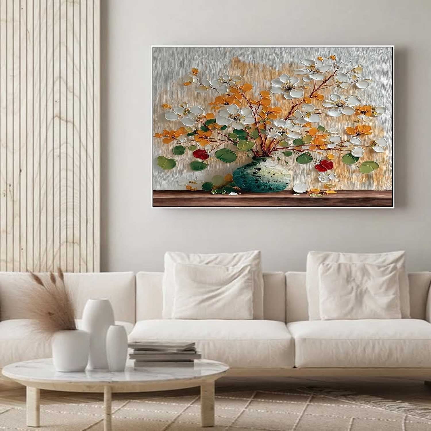 Autumn Floral Bouquet Impasto Painting - Neutralighting