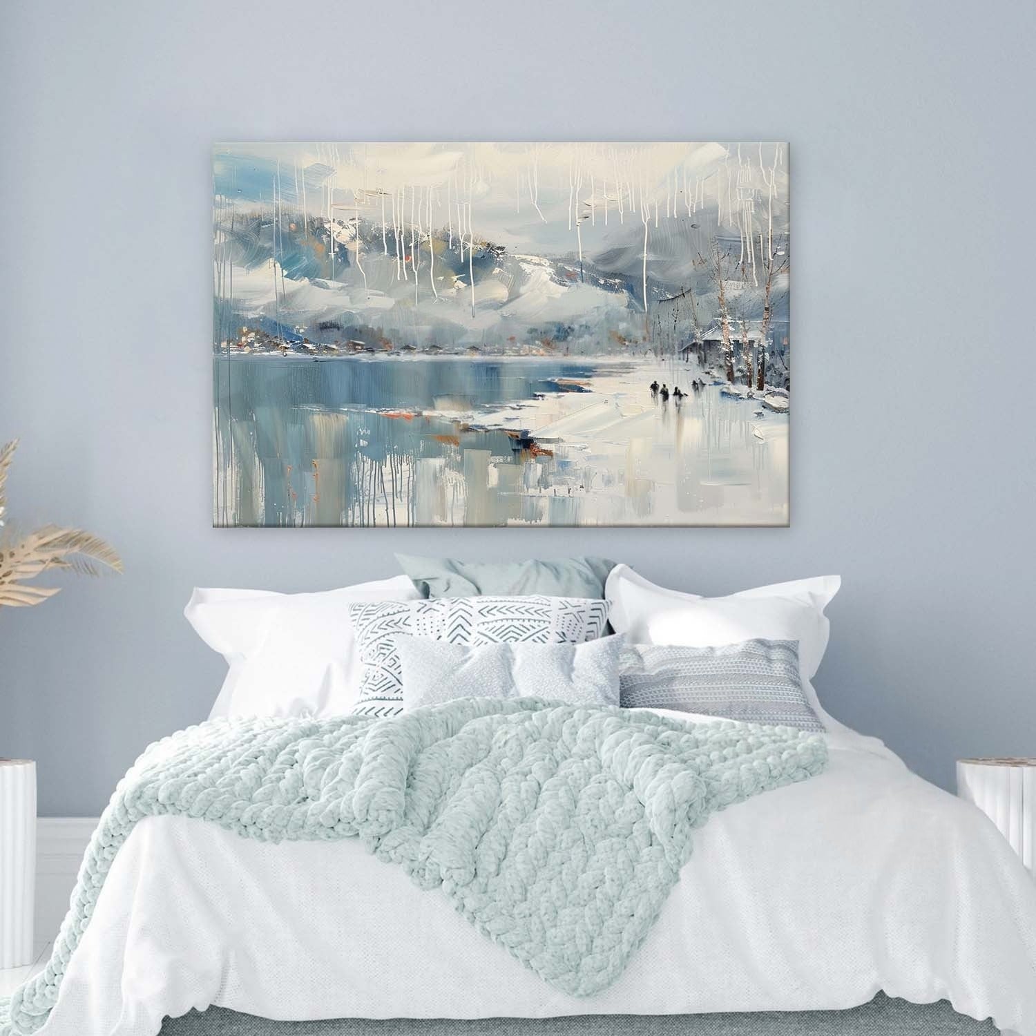 Wall Art Horizontal Winter Lakeside - Neutralighting