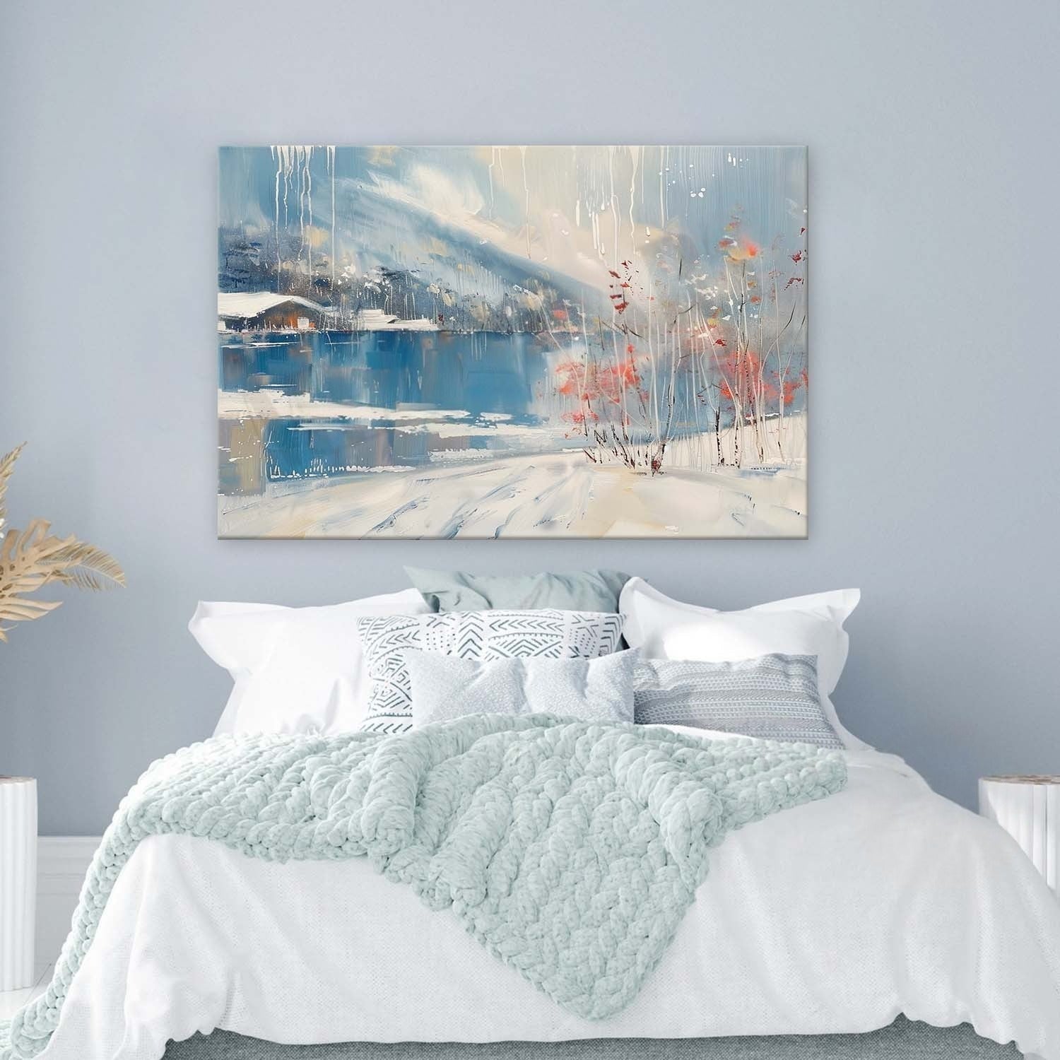 Wall Art Horizontal Winter Lakeside - Neutralighting