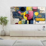 Pop Art Abstract Face & Cocktail Painting - Neutralighting
