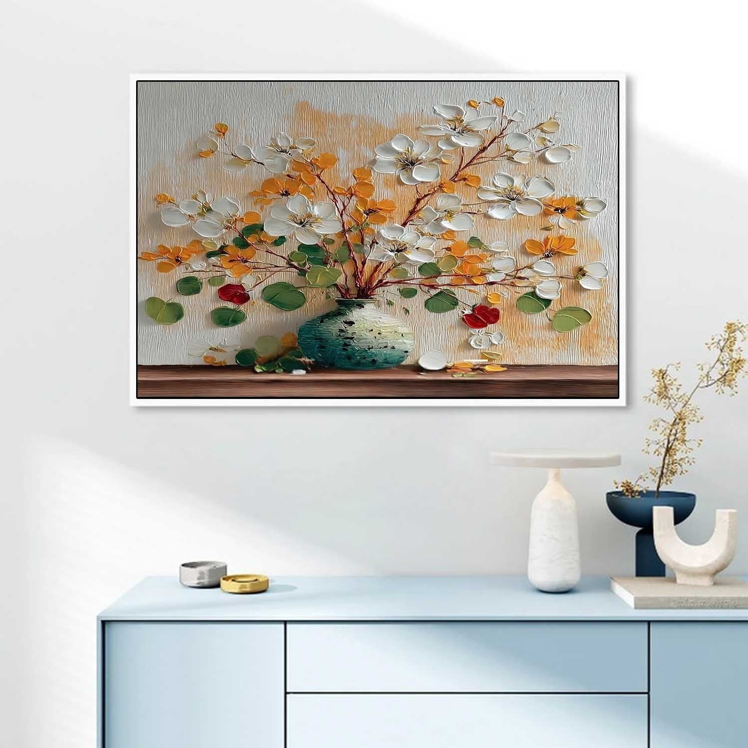Autumn Floral Bouquet Impasto Painting - Neutralighting